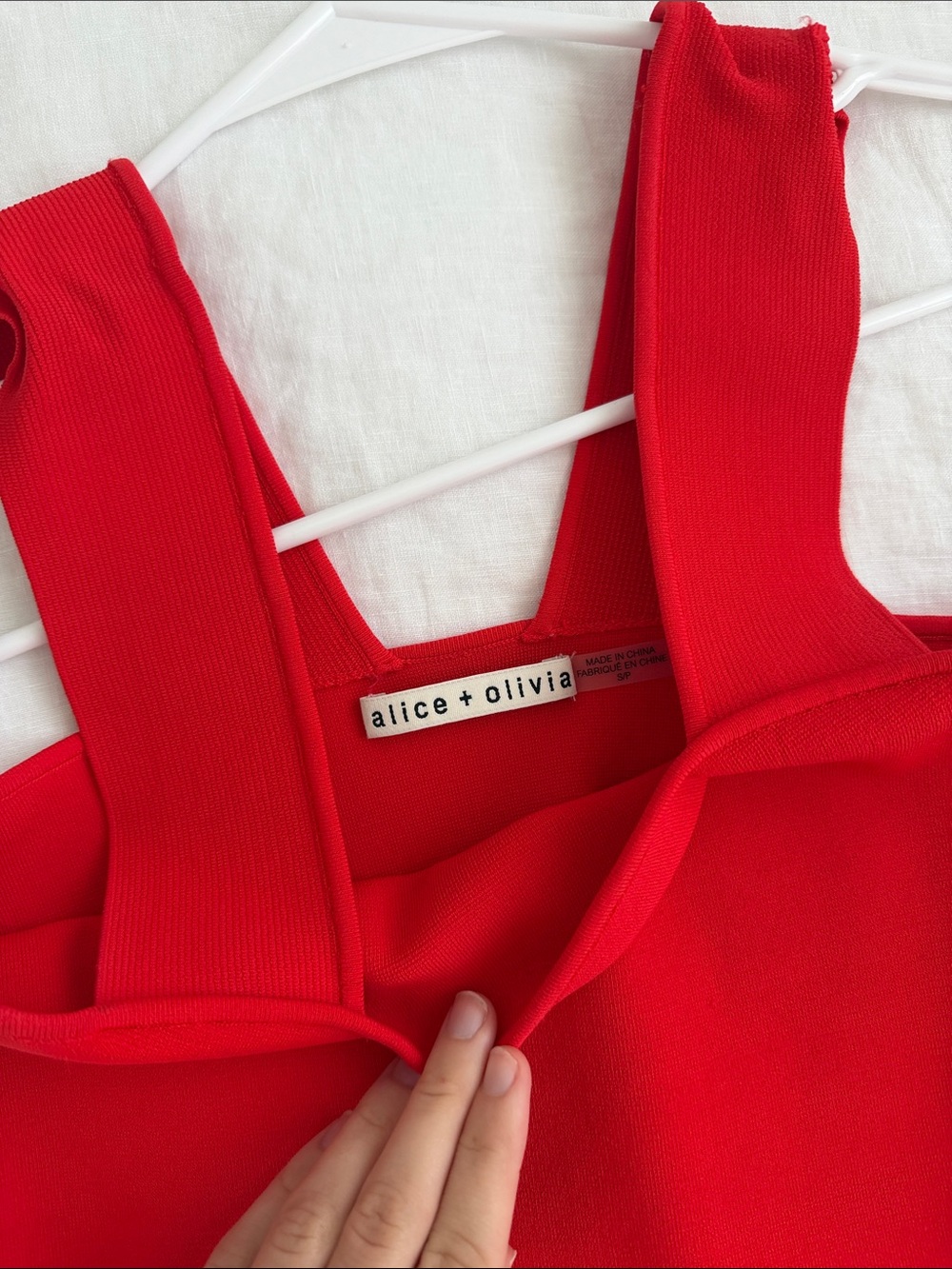 Alice and Olivia Red Tank Top Small - Picture 2 of 2